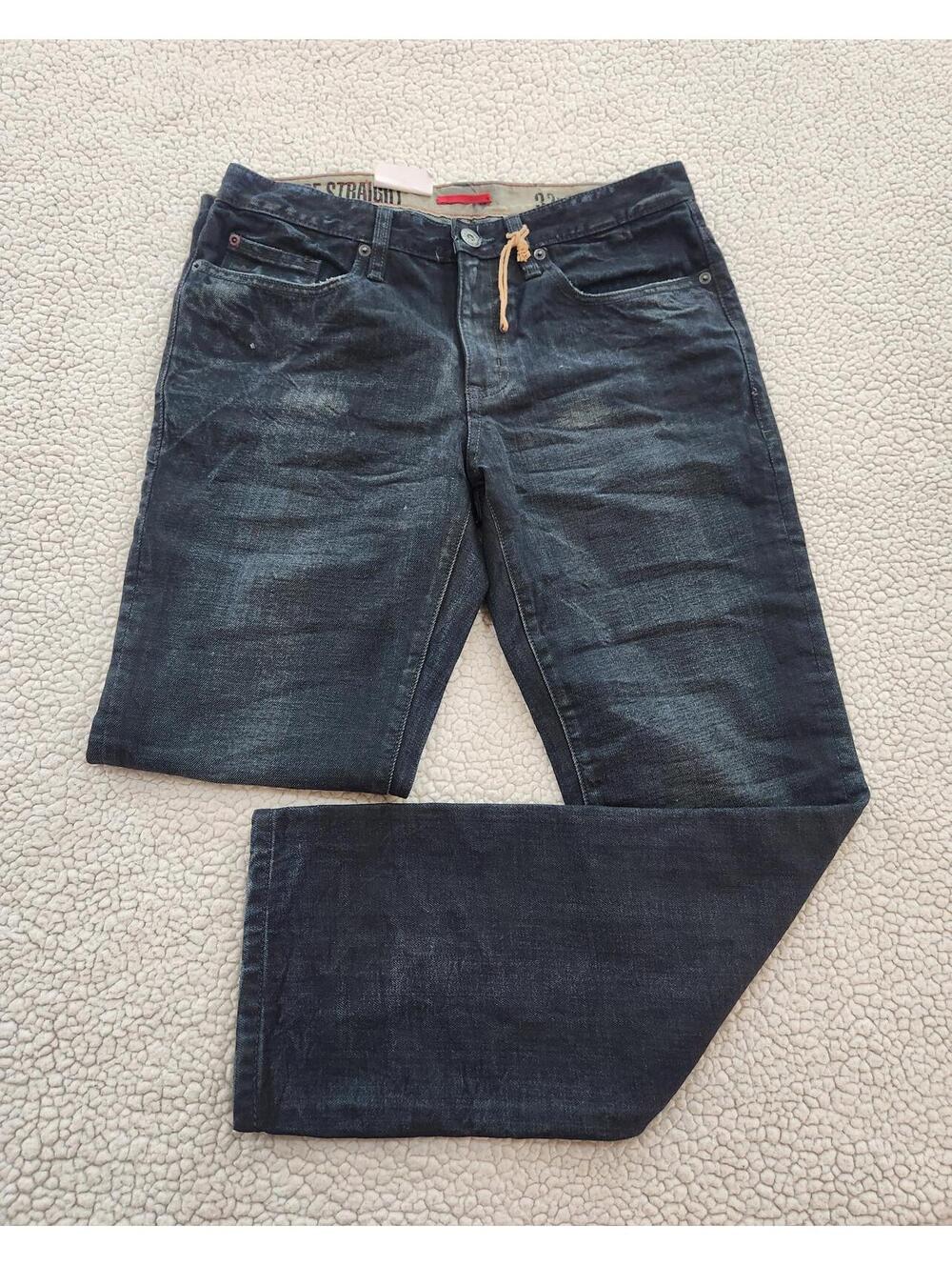 NWT Converse One Star Premium Distressed faded look jeans Size 32x30 Y2k Style
